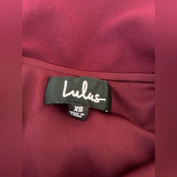 Lulu's Aveline Burgundy Off-the-Shoulder Maxi Dress - Picture 10 of 11